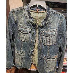 Vertigo Paris Jean Jacket Vintage, Ladies XL
